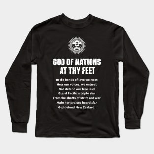 New Zealand national anthem — God Defend New Zealand Long Sleeve T-Shirt